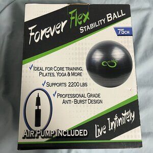 Exercise Ball 75cm Forever Flex Professional Grade Balance & Stability Ball NEW